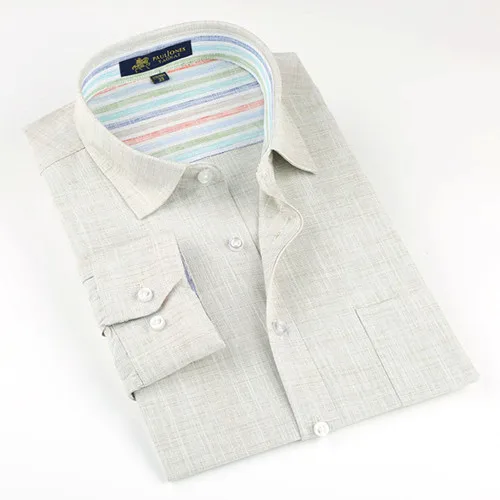 Новая весенняя льняная Повседневная рубашка, Мужская классическая рубашка с длинным рукавом, приталенная однотонная мужская модная рубашка 3XL YN10011 - Цвет: 1115