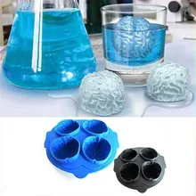 DIY в форме мозга Лед Заморозка Куб Силиконовый поднос чайник Плесень Форма для изготовления мороженого Шоколад формы печенья бар вечерние формы для напитков