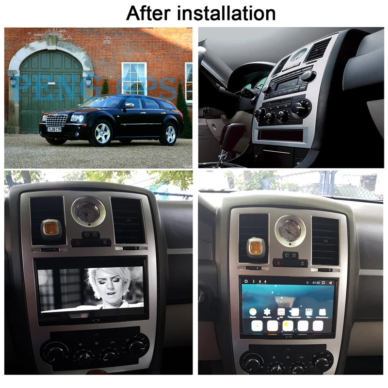 Excellent Car DVD player Tape Recoder GPS Navigation for Chrysler 300C Jeep Dodge 2004-2008 Car Head Unit Multimedia Player Stereo Radio 2