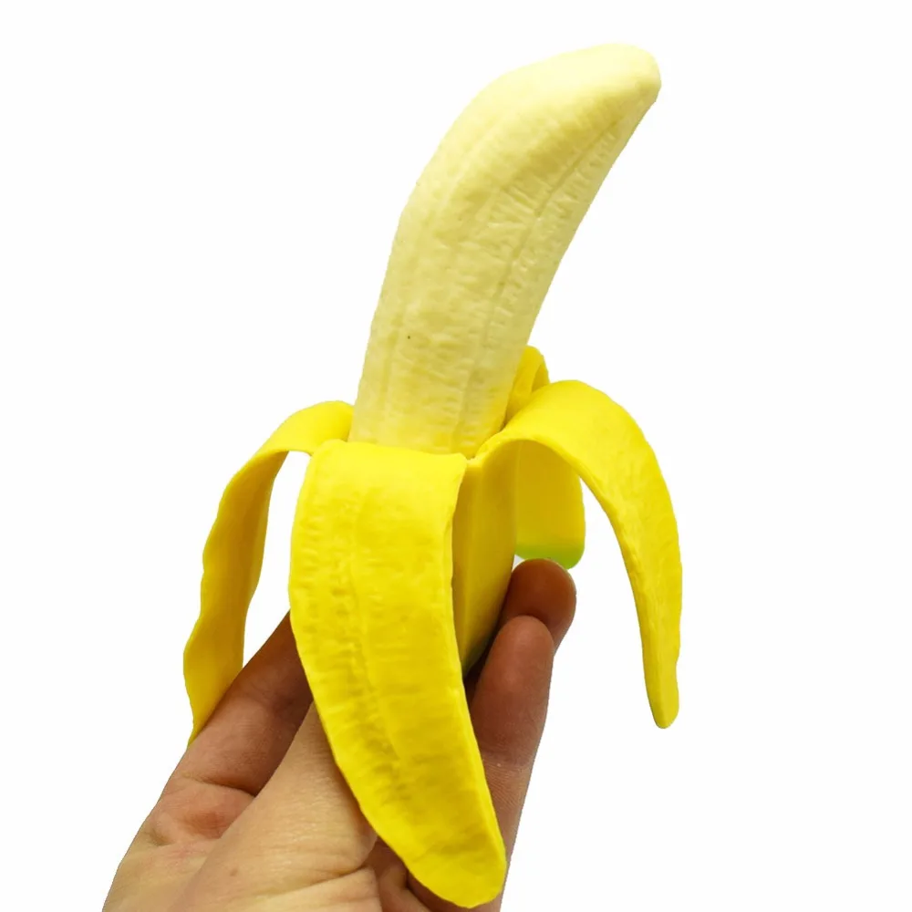 2018 new realistic through the skin of the banana party simulation toy
