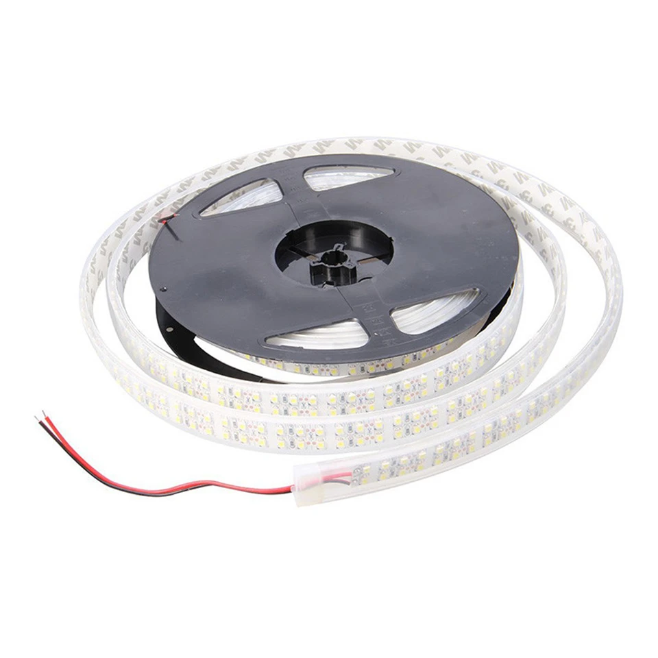 5m Double Row 3528 1200 SMD LED Strip, 12V Flexible 240 LED tape Warm White12