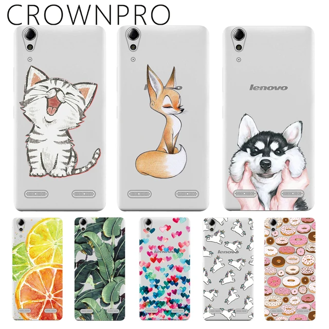 Best Offers CROWNPRO Soft Silicone Case For Lenovo A6000 K3 Case TPU Patterned Case Back FOR Lenovo A 6000 K3 Cover Case A6010 Plus A6010+