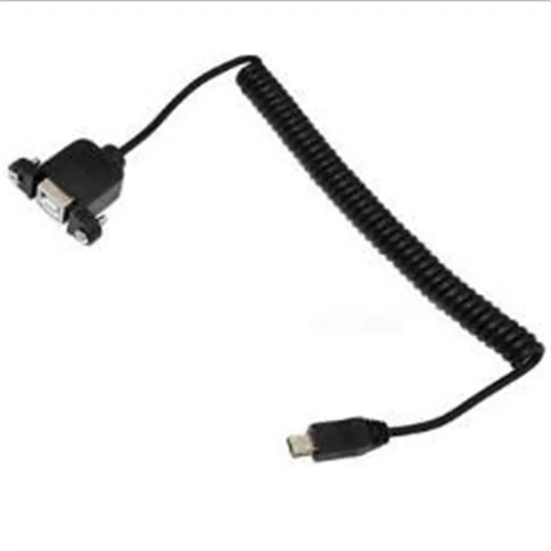 

Spring wire elastic line USB mini 5Pin revolution USB B master tape connection cable, panel line computer printer