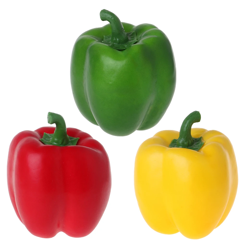 

Artificial Chili Peppers Fake Vegetables Kitchen Bar Home Decor Children Teaching Props Nov-6A