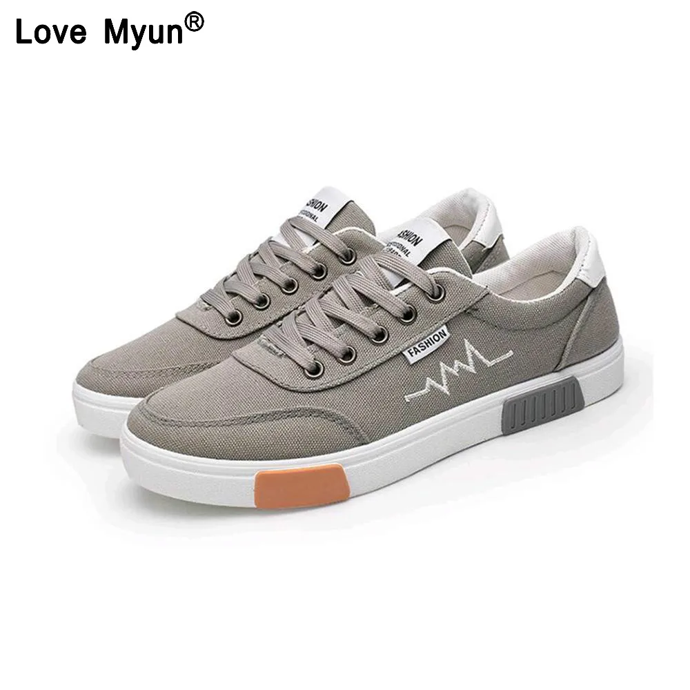 2019 New Spring Summer Canvas Shoes Men Sneakers Low top Black Shoes Men's Casual Shoes Male Brand Fashion Sneakers866