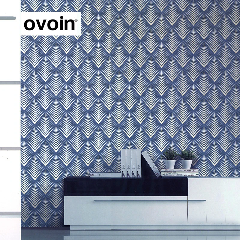 

Modern Textured Embossed 3D Stereoscopic Wallpaper Vinyl Geometric Wall Paper Roll for Wall Bedroom Living Room