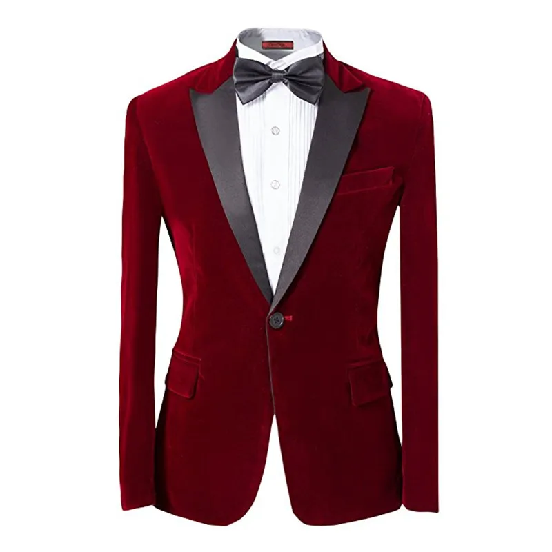 

Custom Made New Style Mens 2-piece Suit Peaked Lapel One Button Tuxedo Slim Fit Dinner Jacket Men Suit Jackets