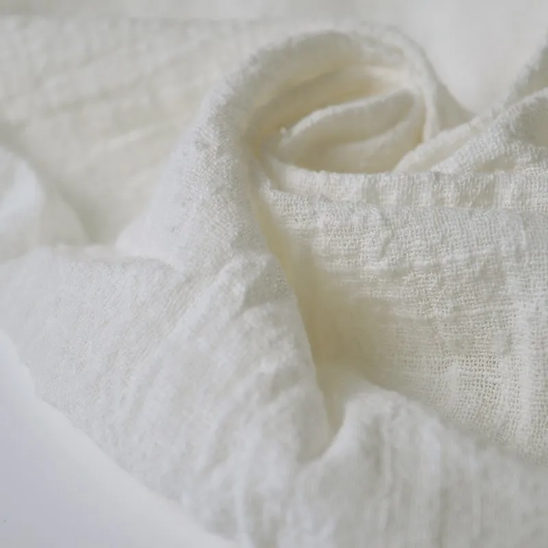 

Bamboo Cotton Hemp Cloth pure color Chinese wind national fold clothing linen fabric