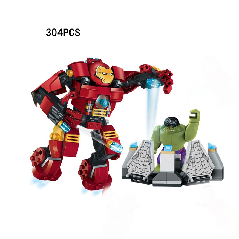 

super heroes avenger age of Ultron marvel ironman Hulkbuster mk44 mech building block thor hulk Scarlet Witch figures brick toy
