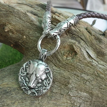 

lanseis 1pcs dropshipping viking bear pendant men necklace jewelry