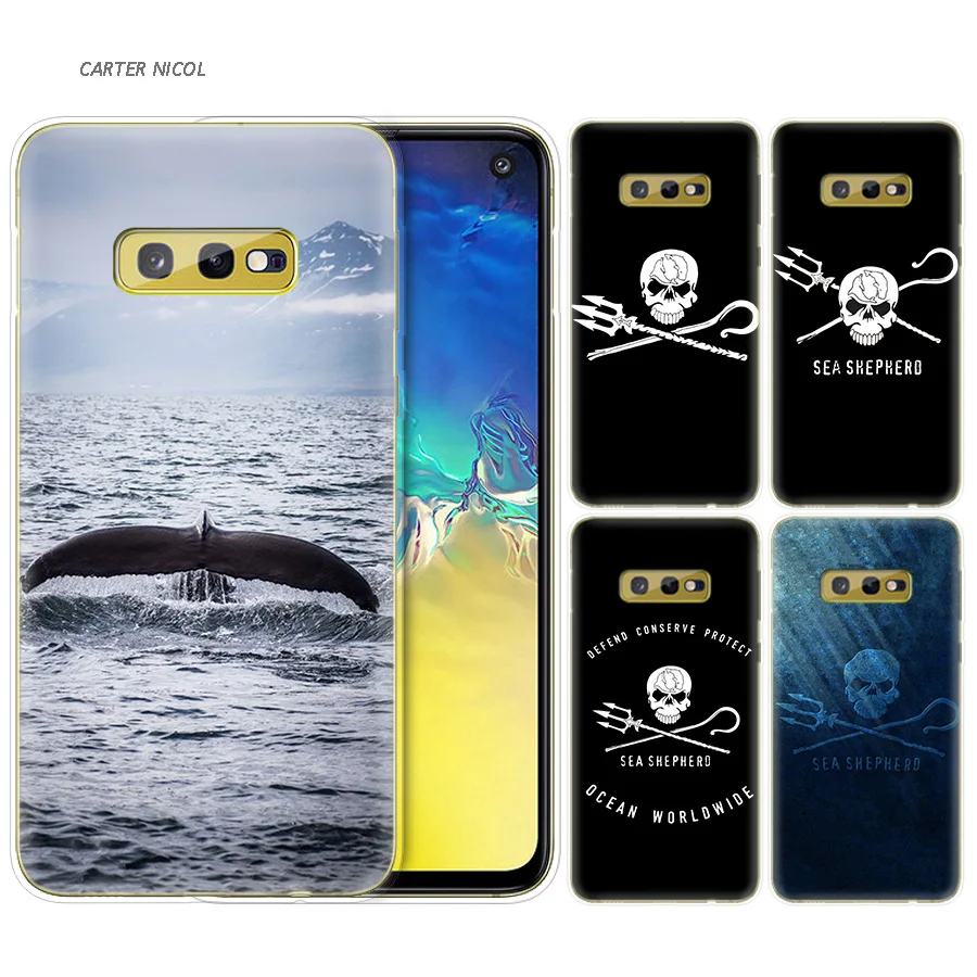 

Silicone Case for Samsung Galaxy S10 S10e S8 S9 J4 J6 A6 A8 Plus 5G M30 M20 M10 A50 A30 A10 Cover Sea Shepherd Whale Wars Anti W