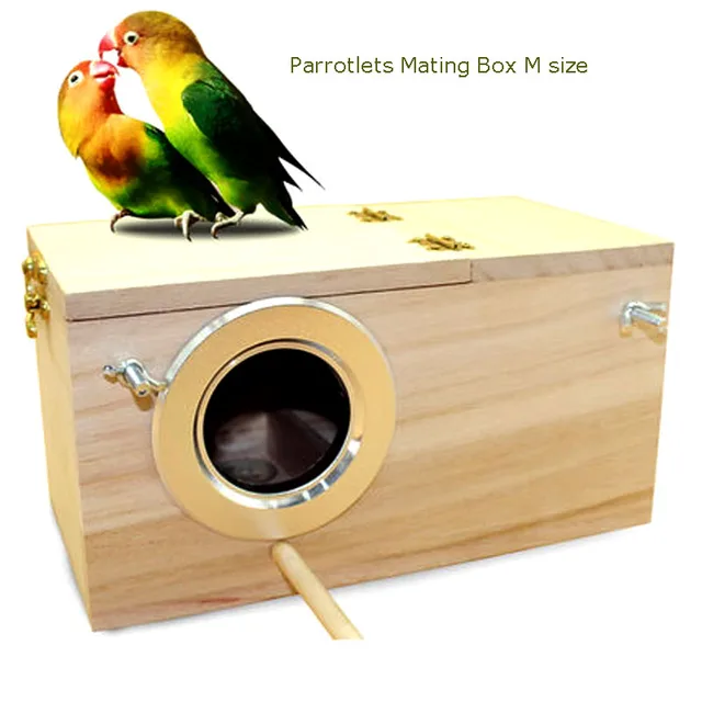 Parakeet Nest Box,Budgie Nesting House,Breeding Box for Lovebirds