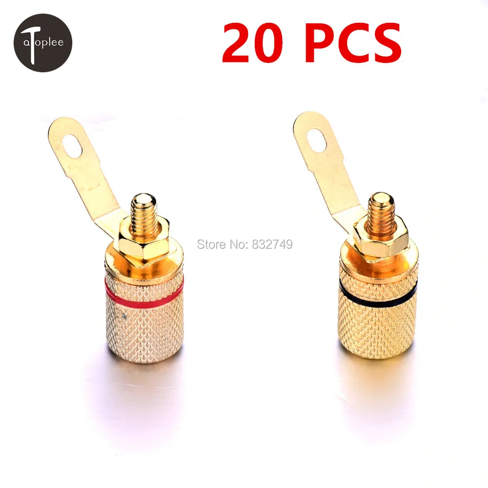 

New Arrival 20 PCS Binding Post for Stereo System Internal Connections Soldering Plugs For Cable Terminals