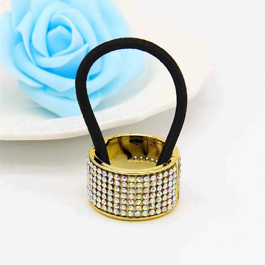 Hotsale beads elastic hair tie for girl and women fashion hair accessories in various color Hair Ring Ponytail holder