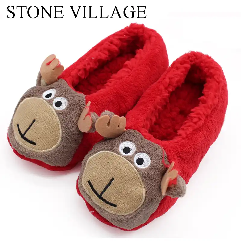 cute christmas slippers