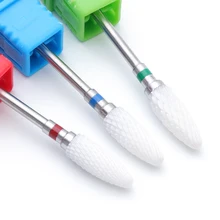 1 шт. керамические пилки для ногтей вращающиеся сверла кутикулы резак 3/32 ''фрезерный педикюр лак для ногтей маникюрный станок инструмент BEH0615TB