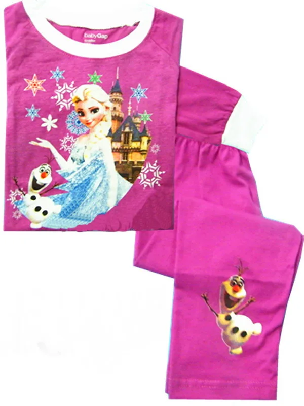 Одежда для сна; Пижама для девочек; одежда для малышей; комплект одежды для детей; детские пижамы для девочек; Пижама с принцессами Эльзой и Анной; BTU162 - Цвет: style 8