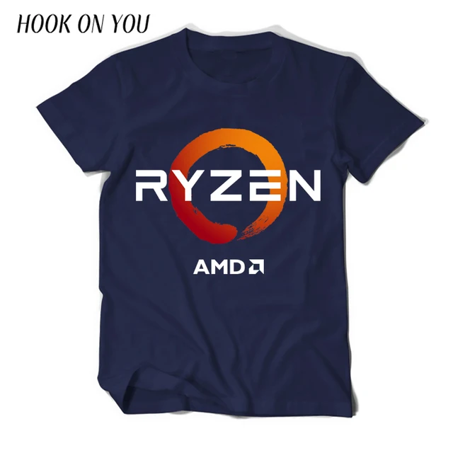 Best Quality PC CP CPU Uprocessor AMD RYZEN T Shirt geek programmer tees Gaming camiseta Computer ZEN Peripherals cotton geek T-Shirt