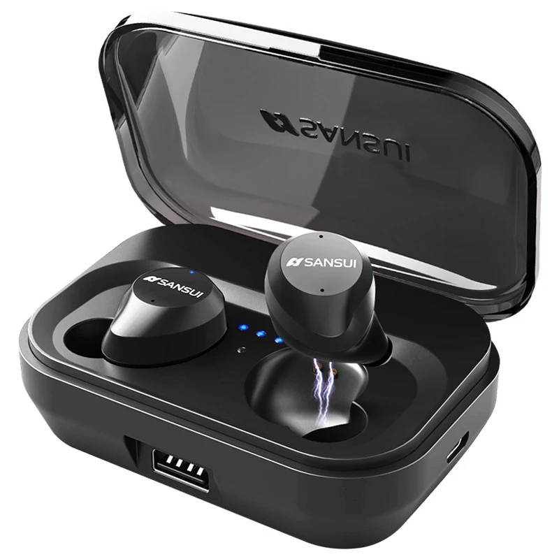 

TWS Smart Touch Bluetooth 5.0 HI-FI Noise Reduction IPX7 Waterproof BLuetooth Earphone 3D Stereo Sound In Ear with Power Bank