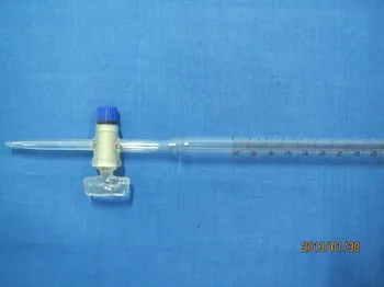 

free shipping 50ml Glass Burette, with glass straight bore stopcock buret lab equipment,laboratory glassware