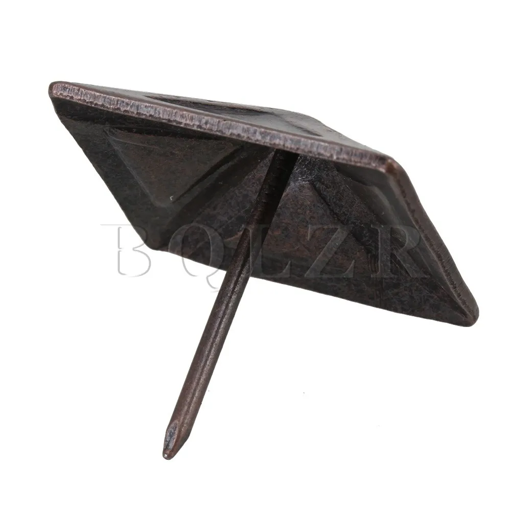 100xBQLZR 30x30mm Red Bronze Antique Square Upholstery Nails Tack Pyramid Studs Vintage Furniture 100xBQLZR 30x30mm Red Bronze Antique Square Upholstery Nails Tack Pyramid Studs Vintage Furniture