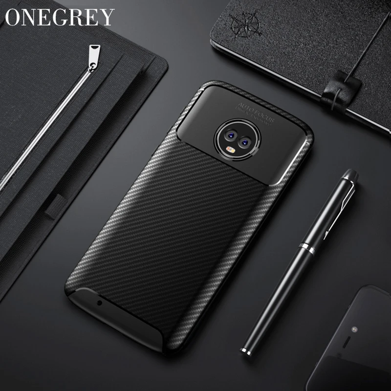 Soft Carbon Fiber Silicone Case for For Motorola Moto G6 G6plus E5 E5plus Plus Z3 Play Z3play Z5play Armor Back Cover Capa Coque |