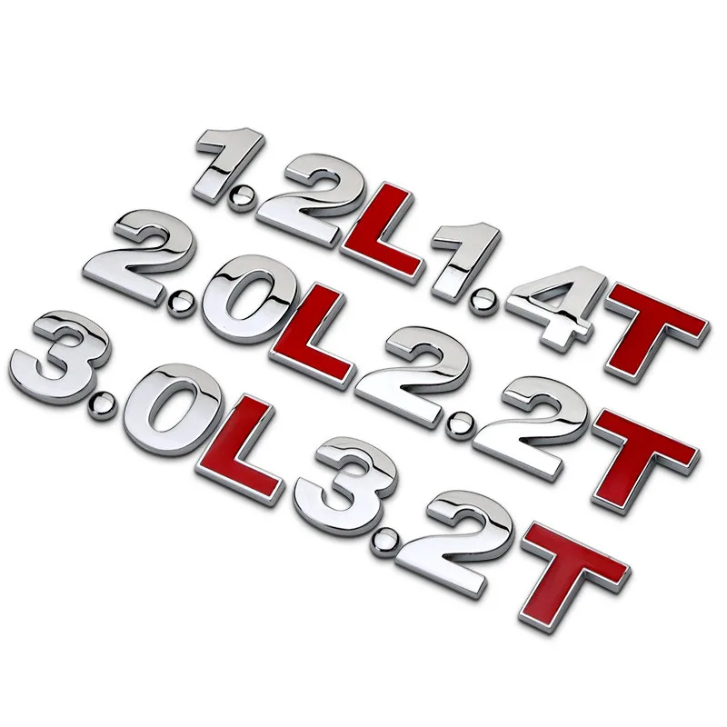 Case for Car stickers TSI 1.4T 1.8T 2.0T Turbo Metal Sticker VW Tiguan Polo Golf 6 7 Passat B5 Small Font | Автомобили и