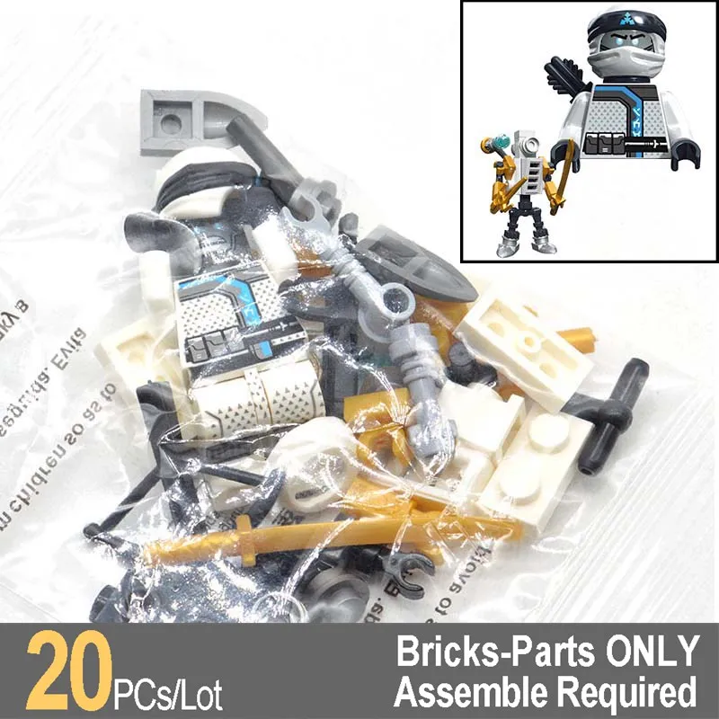 

Wholesale 20pcs/lot 10074 Zane with Robot Ninjas Building Bricks Blocks Gifts Educational Toys for Children