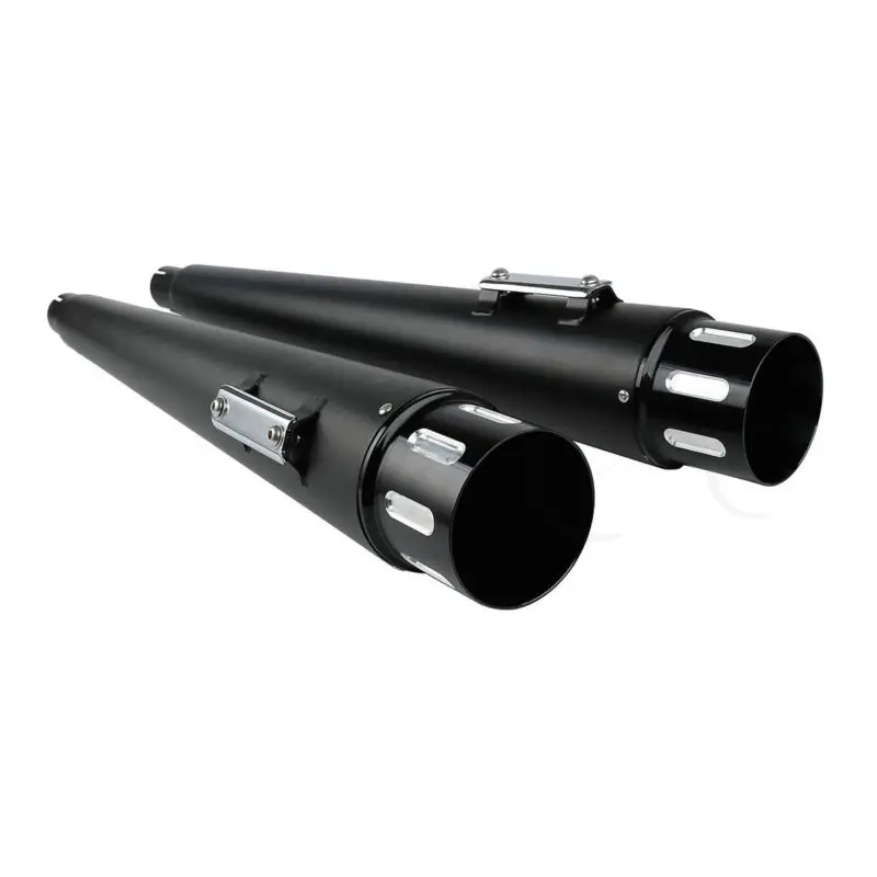 Motorcycle Exhaust Pipes 4\ Slip-on Mufflers For Harley Touring Electra Street Glide 1995-2016 Dual Exhaust End Cap Motorcycle Exhaust Pipes 4\ Slip-on Mufflers For Harley Touring Electra Street Glide 1995-2016 Dual Exhaust End Cap