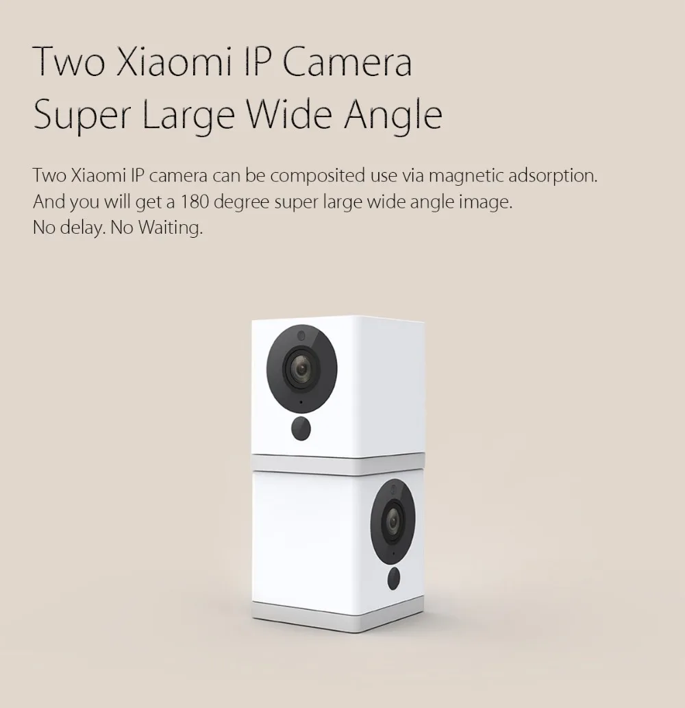 Смарт-Камера MI Mijia Xiaofang CCTV с цифровым зумом, IP, 110 градусов, 8X1080 P, Wi-Fi, беспроводное управление, камера ночного видения для приложения Mihome