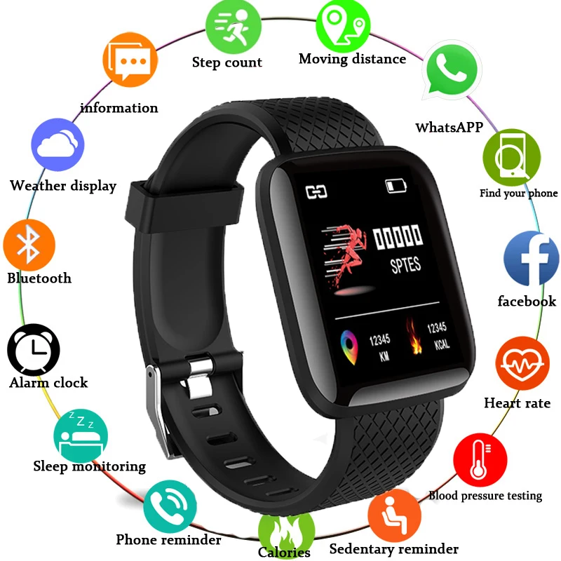 

Smart Watch Bracelet Men Women For Android Apple Phone Heart Rate Tracker Blood Pressure Oxygen Sport Smart watch Waterproof