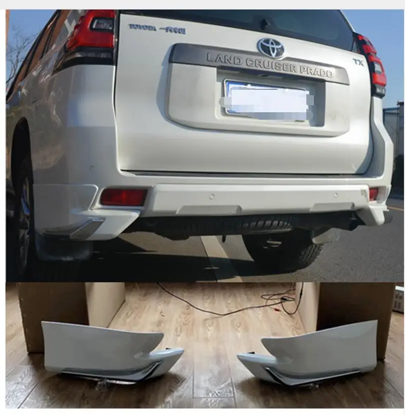 Автомобильные аксессуары для Toyota Cruiser Prado FJ150 FJ 150 2018 АБС пластик белый цвет задний