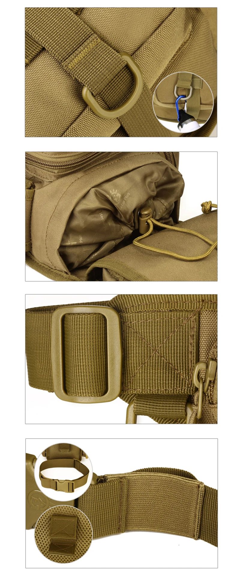 TACVASEN Военная поясная Сумка Molle, Сумка с петлями для ремня, мужская сумка для ног, Повседневная камуфляжная нейлоновая поясная сумка, TD-SHZ-015
