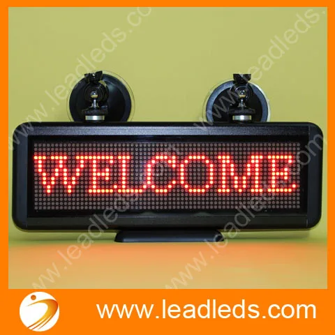 

12V Car Programmable Led Moving Display board Support Clock Function