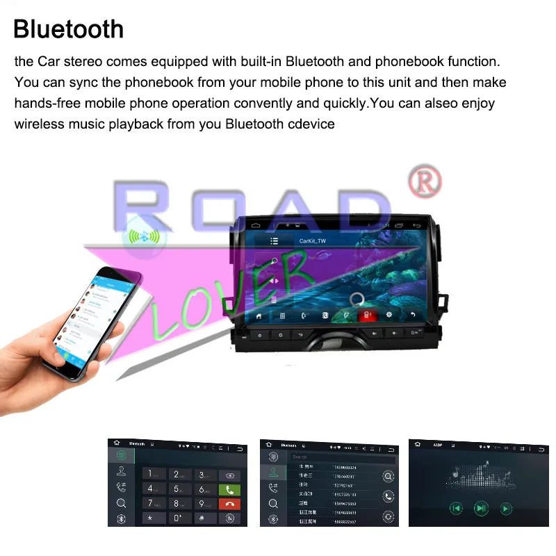 Roadlover Android 6,0 Автомобильный медиа-центр плеер Радио для Toyota Reiz 2010-Стерео gps навигация Automagnitol видео 2 Din нет DVD
