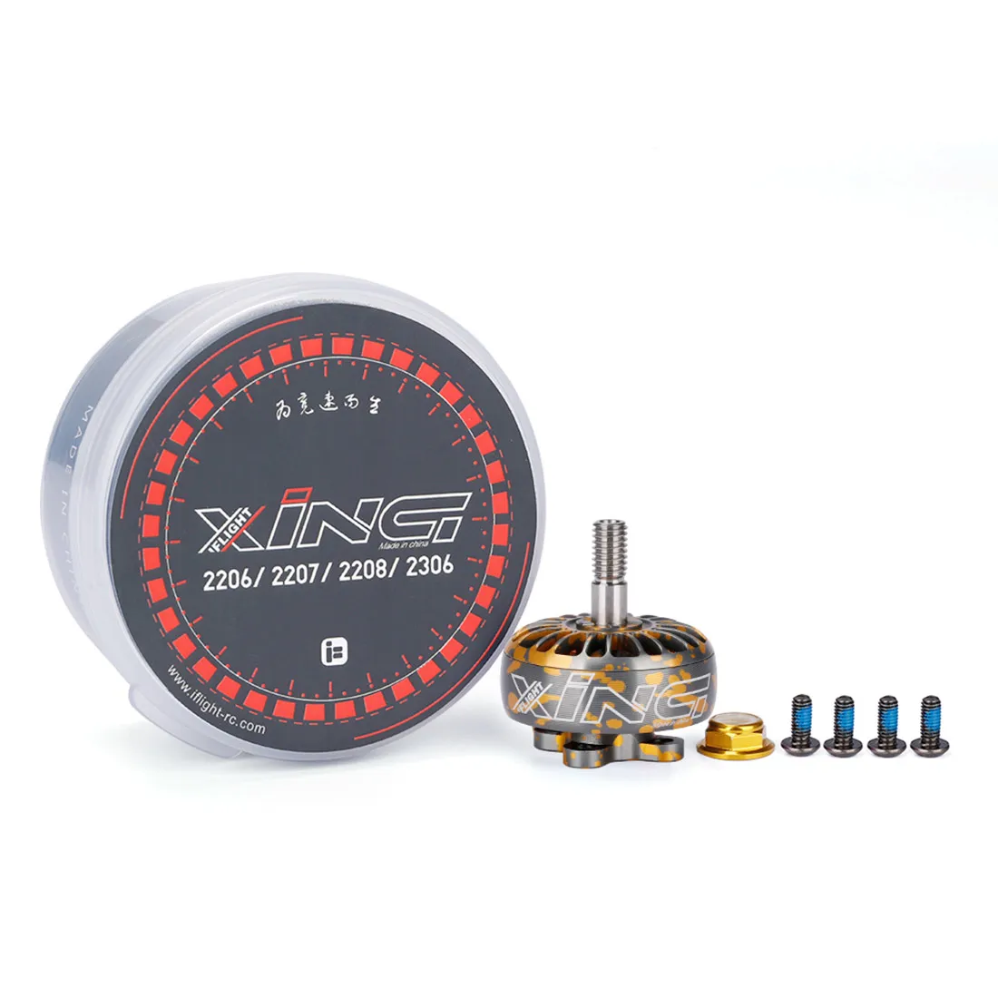 1 шт. iFlight XING Camo 2207 2208 2306 2450KV 2750KV 1700KV 1800KV 3~ 6S FPV Бесщеточный двигатель для 5045 6045 пропеллера для дрона FPV