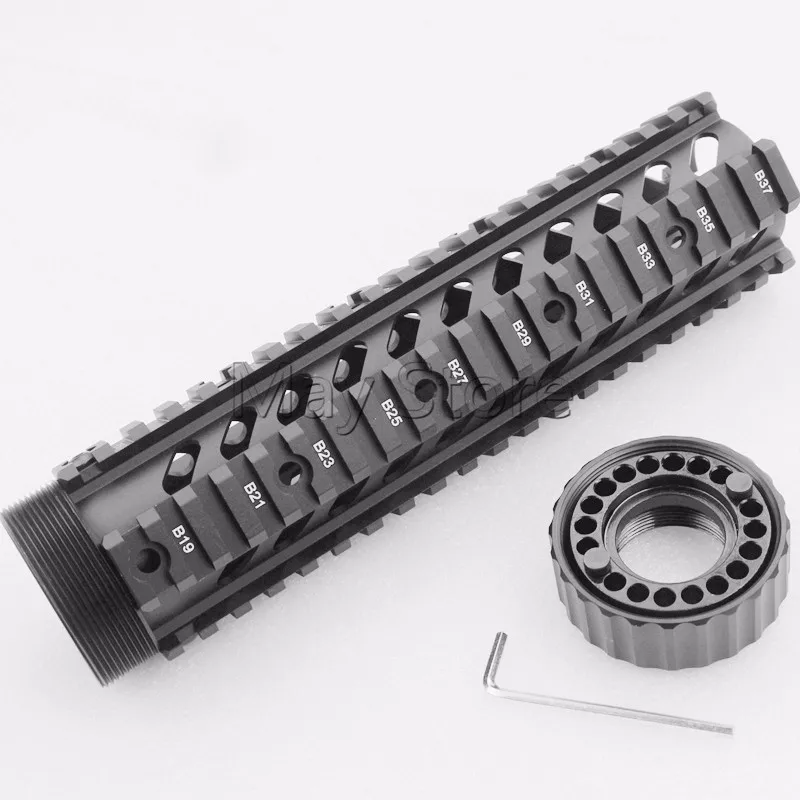 AR15 Handguard 9 "Free Float Quad Rail RIS Handguard Пикатинни Замена Handguard для. 223 5.56