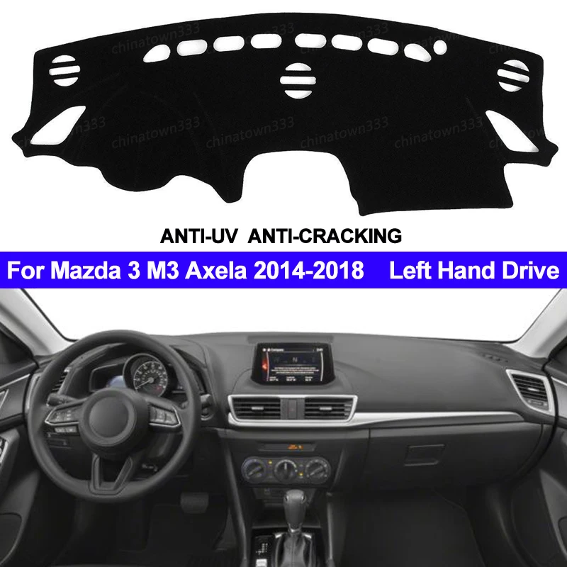TAIJSแดชบอร์ดแผงควบคุมรถยนต์Dash MatสำหรับMazda 3 M3 Axela 2014 2015