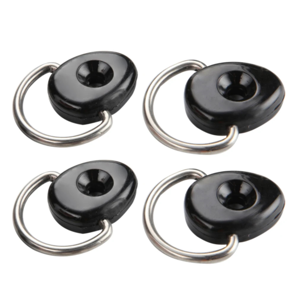 

4Pcs D Ring Pivoting Water Sports Rigging Modern Loop Buckle Small Fishing Accessories Marine Sailing Kayak Canoe Tie Down