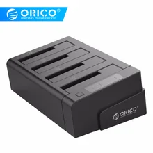 ORICO 6648US3-C USB 3,0 2,5 и 3,5 дюймов SATA внешний жесткий диск док-станцию жёсткого диска 4-Bay в автономном режиме с настраиваемым потоком воздуха, клон kayfun, док-станция для жесткого диска-черный