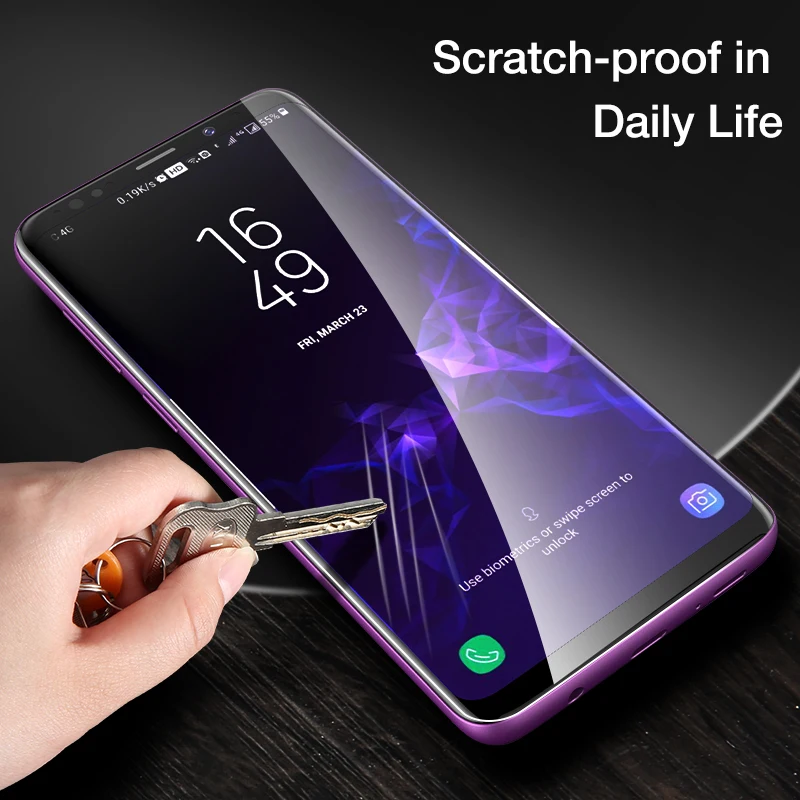 KISSCASE 6D HD защитная пленка для экрана Samsung Note 9 8Curve Edge мягкая Гидрогелевая Galaxy S9 S8 Plus