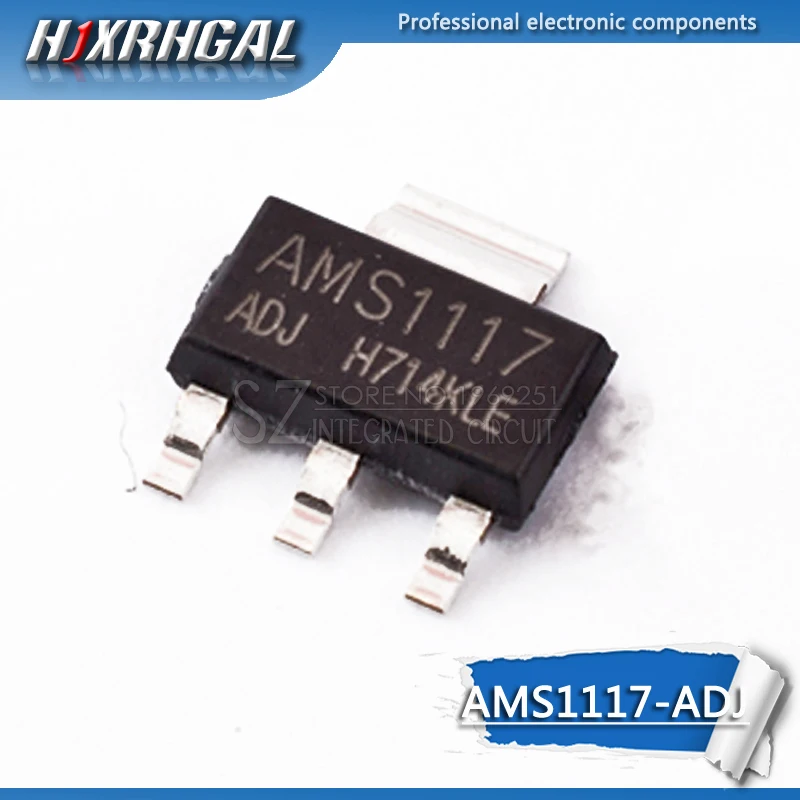 50 шт. регулятор напряжения для SMD AMS1117 SOT223 с функцией регулировки работы