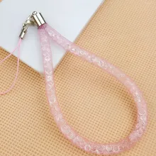 Шикарный хрустальный ключ ремешок для мобильного телефона шеи Брелоки-полоски для девочек