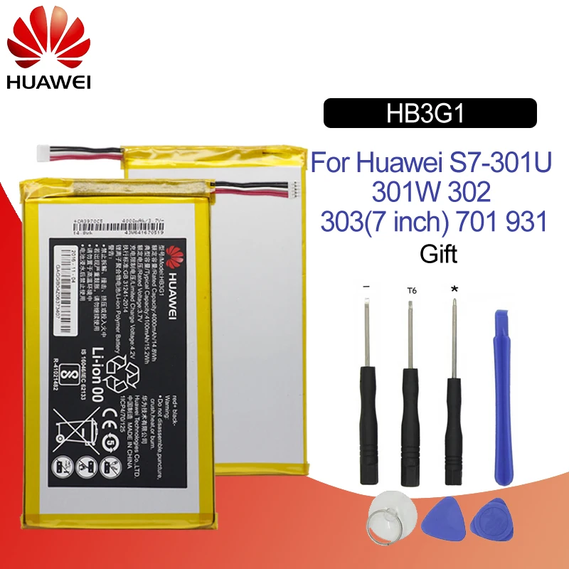 Hua Wei HB3G1 Original Replacement Tablet Battery For Huawei MediaPad 7