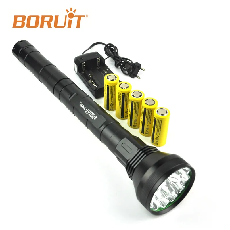 

BORUIT 22000LM XML T6 Linterna Led Flashlight Torch Tactical Flashlight High Power Lamp Waterproof Lantern Hunting Camping Fish
