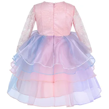 Children Unicorn Dress Headband Outfit