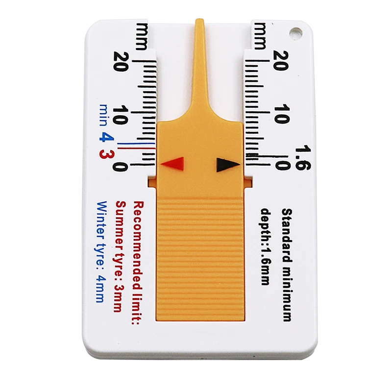 Auto Tyre Tread Depth Gauge Caliper Car Motorcycle Caravan Trailer Wheel Measure Car-styling Repair Tool