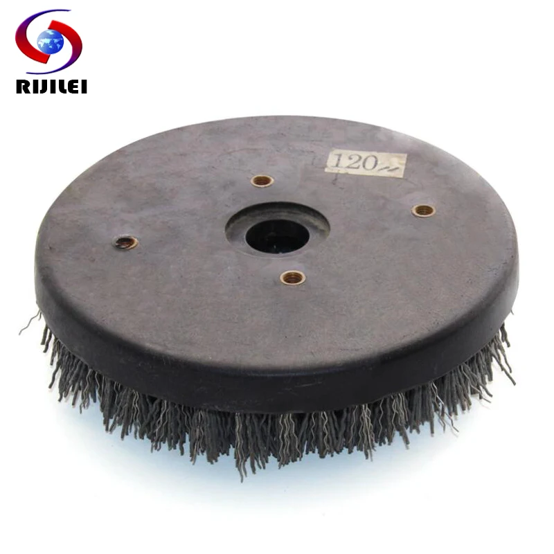 RIJIIEI 8 inch Round Antique Abrasive Brush Compound Brush Stone Polishing Brush for granite finishing cleaning YG11 RIJIIEI 8 inch Round Antique Abrasive Brush Compound Brush Stone Polishing Brush for granite finishing cleaning YG11