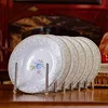 6pcs/set American Dining Room Ceramic Tableware Jingdezhen Bone China Porcelain Dinnerware 8*inch Deep Soup Dishes Decor Plates 3
