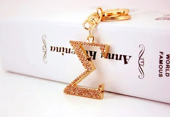 

free shipping 30pcs/lot Lovely Alloy rhinestone sigma keychain keyhanger purse hanger bridal shower favors, valentine's day gift